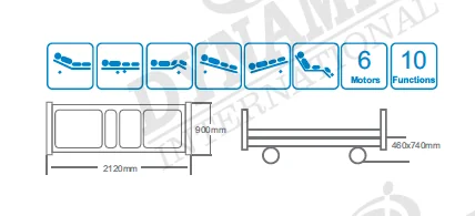 ICU Bed Chair Position DHF-901 medical equipment thumbnail 3